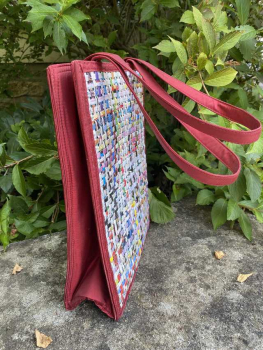 Preview: Upcycling Tasche aus Papier von Zeitungen und Illustrierten